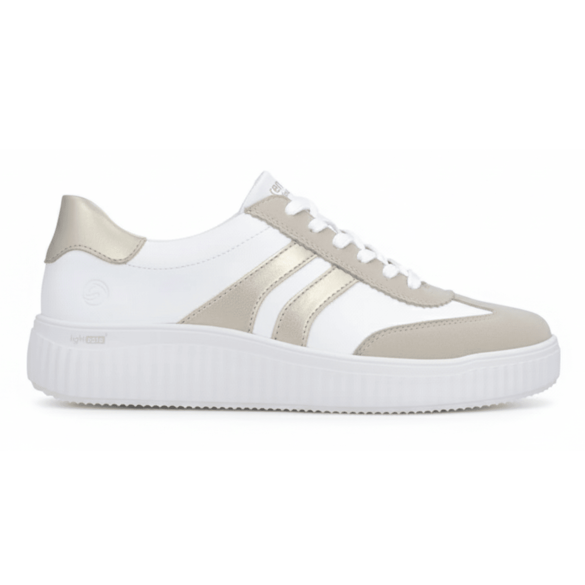 Rieker Women's D3E00 - 80 Gold/White Nubuck - 9028419 - Tip Top Shoes of New York