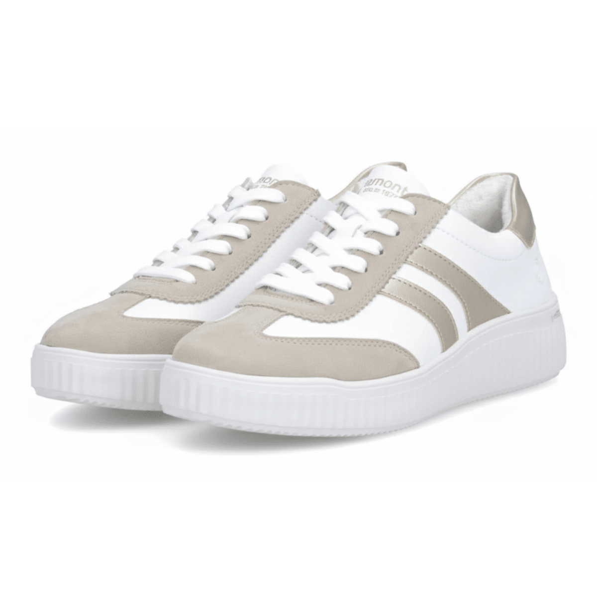 Rieker Women's D3E00 - 80 Gold/White Nubuck - 9028419 - Tip Top Shoes of New York