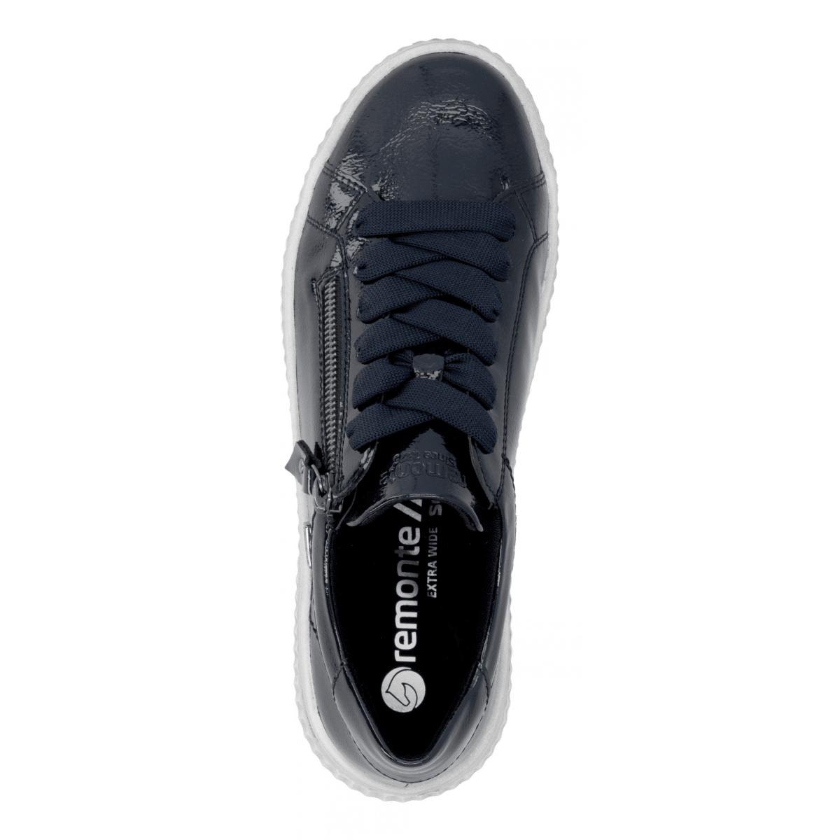Rieker Women's D3E07-14 Blue/White Patent Waterproof - 9032849 - Tip Top Shoes of New York