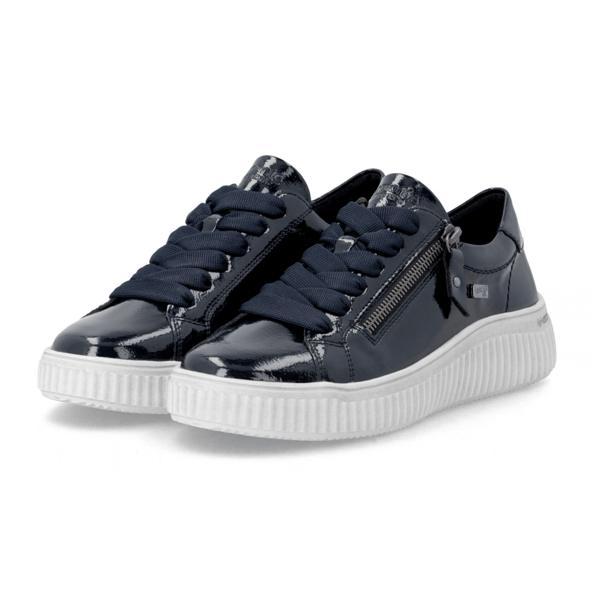Rieker Women's D3E07-14 Blue/White Patent Waterproof - 9032849 - Tip Top Shoes of New York