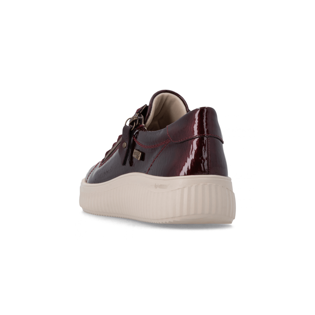 Rieker Women's D3E07-35 Wine/White Patent Waterproof - 9032840 - Tip Top Shoes of New York