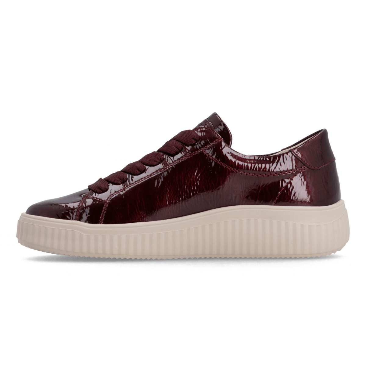 Rieker Women's D3E07-35 Wine/White Patent Waterproof - 9032840 - Tip Top Shoes of New York