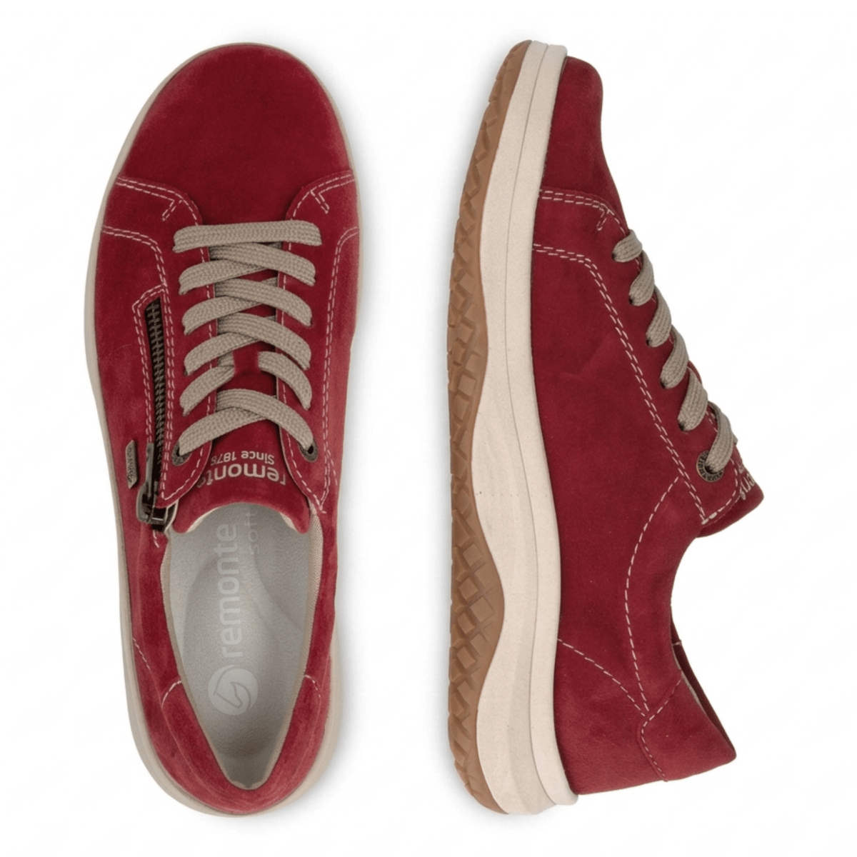 Rieker Women's D3Q00-35 Red Suede Waterproof - 9032876 - Tip Top Shoes of New York