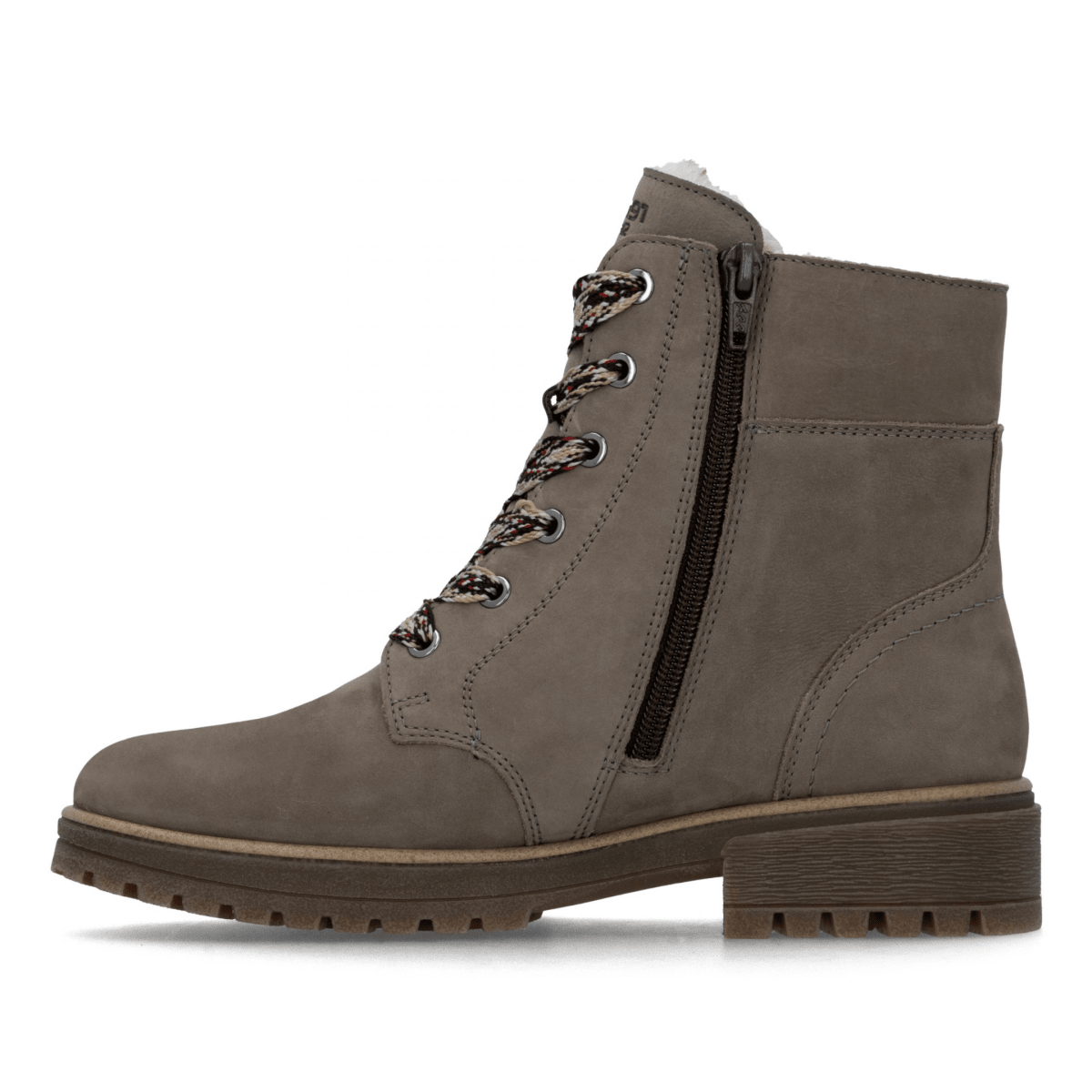 Rieker Women's D3W70-42 Grey/Beige Nubuck Waterproof - 9034602 - Tip Top Shoes of New York