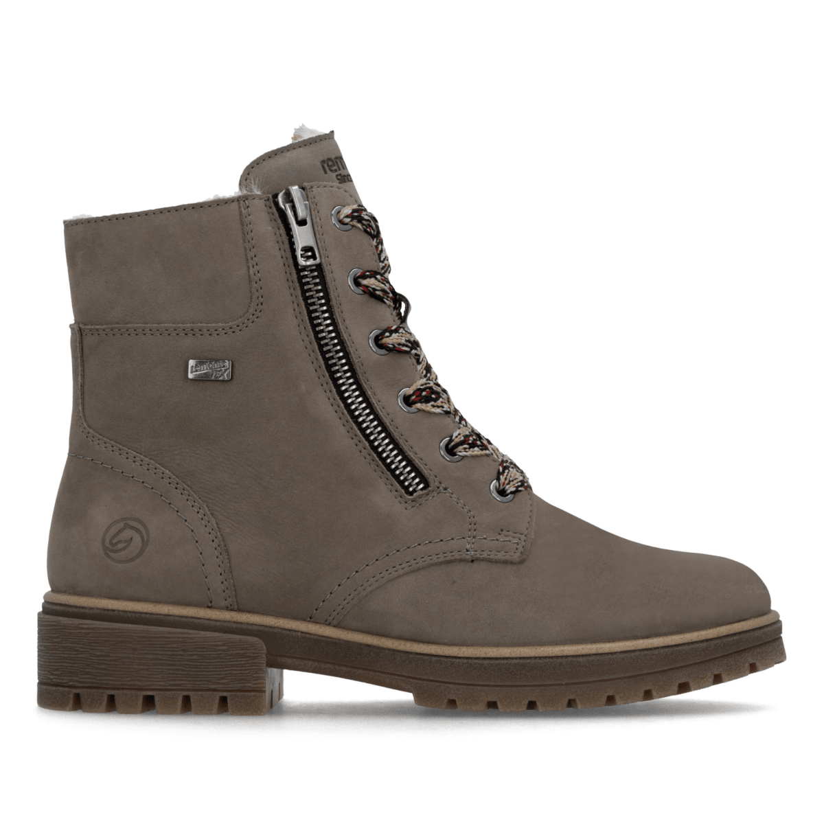 Rieker Women's D3W70-42 Grey/Beige Nubuck Waterproof - 9034602 - Tip Top Shoes of New York