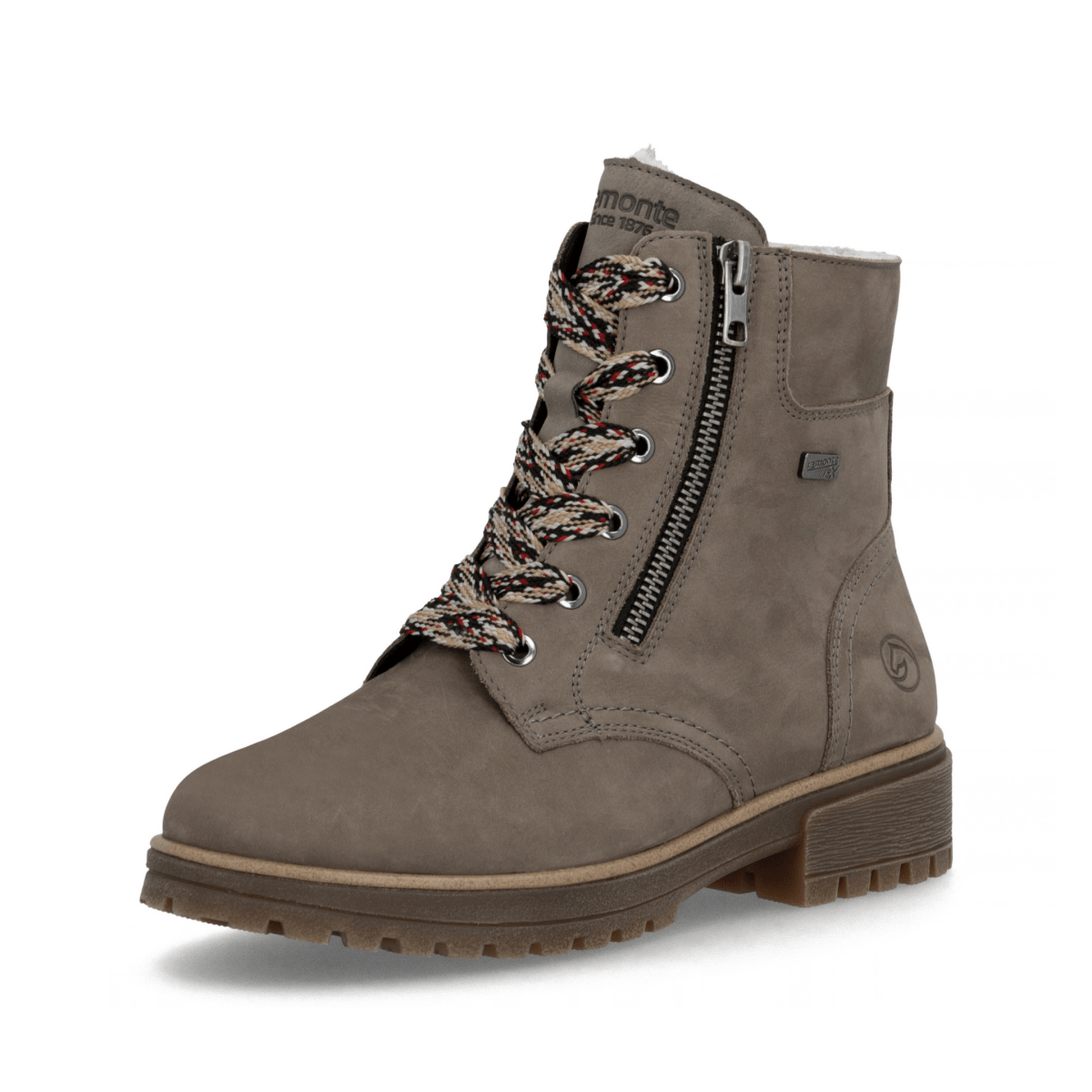 Rieker Women's D3W70-42 Grey/Beige Nubuck Waterproof - 9034602 - Tip Top Shoes of New York