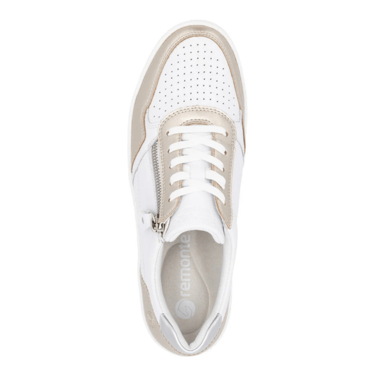 Rieker Women's Kendra D0J05 - 81 Pale Gold/White/Silver - 9019319 - Tip Top Shoes of New York