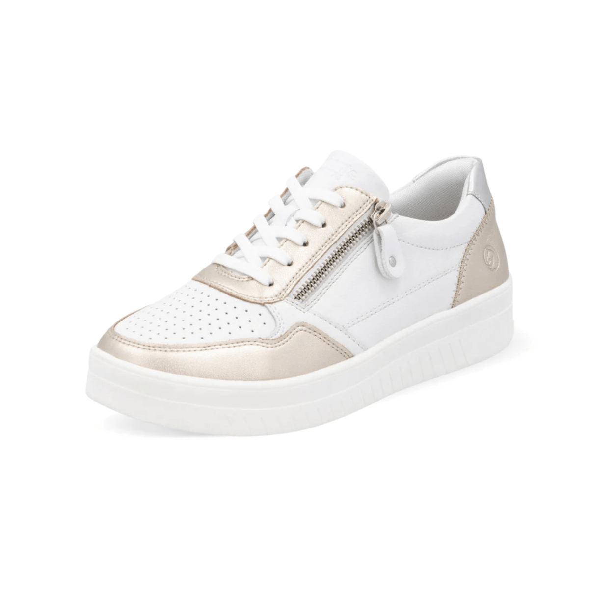 Rieker Women's Kendra D0J05 - 81 Pale Gold/White/Silver - 9019319 - Tip Top Shoes of New York