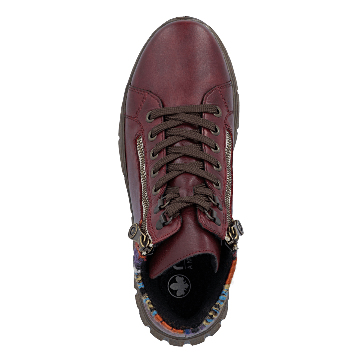 Rieker Women's N1305-35 Burgundy/Multicolor Waterproof - 9033017 - Tip Top Shoes of New York