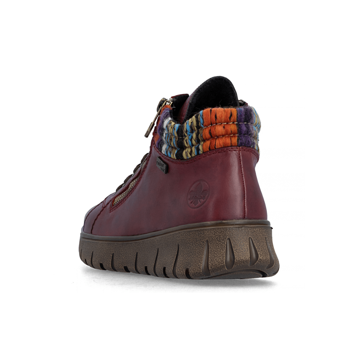 Rieker Women's N1305-35 Burgundy/Multicolor Waterproof - 9033017 - Tip Top Shoes of New York