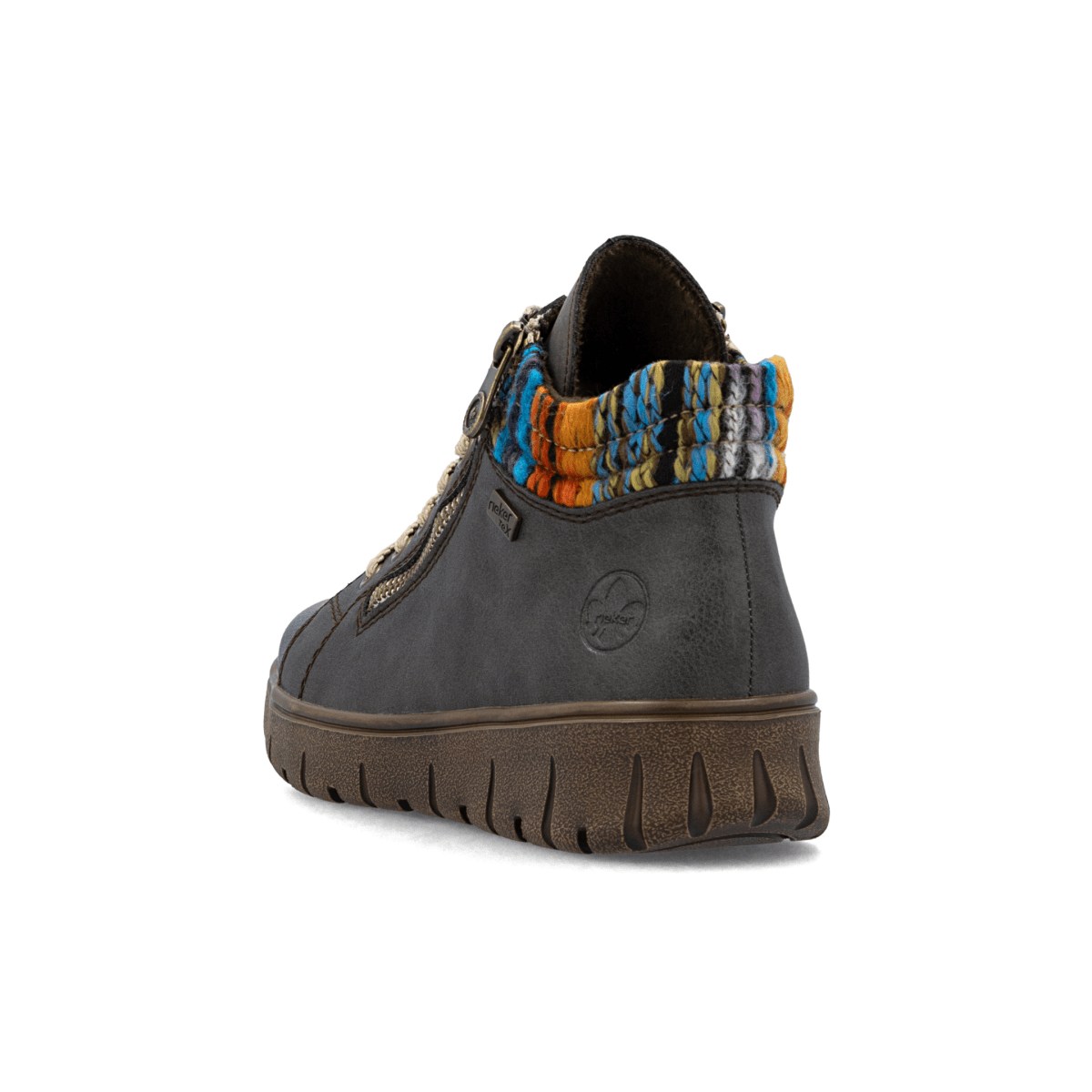 Rieker Women's N1305 - 45 Basalt/Orange Multicolor Waterproof - 9023841 - Tip Top Shoes of New York