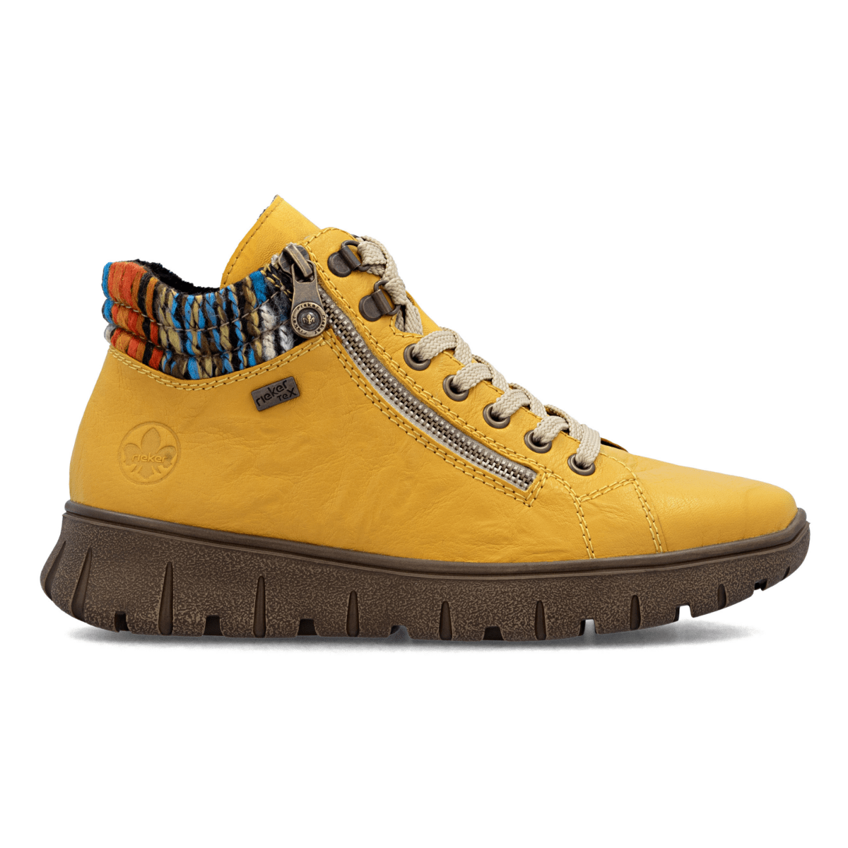 Rieker Women's N1305 - 68 Yellow/Multicolor Waterproof - 9023849 - Tip Top Shoes of New York