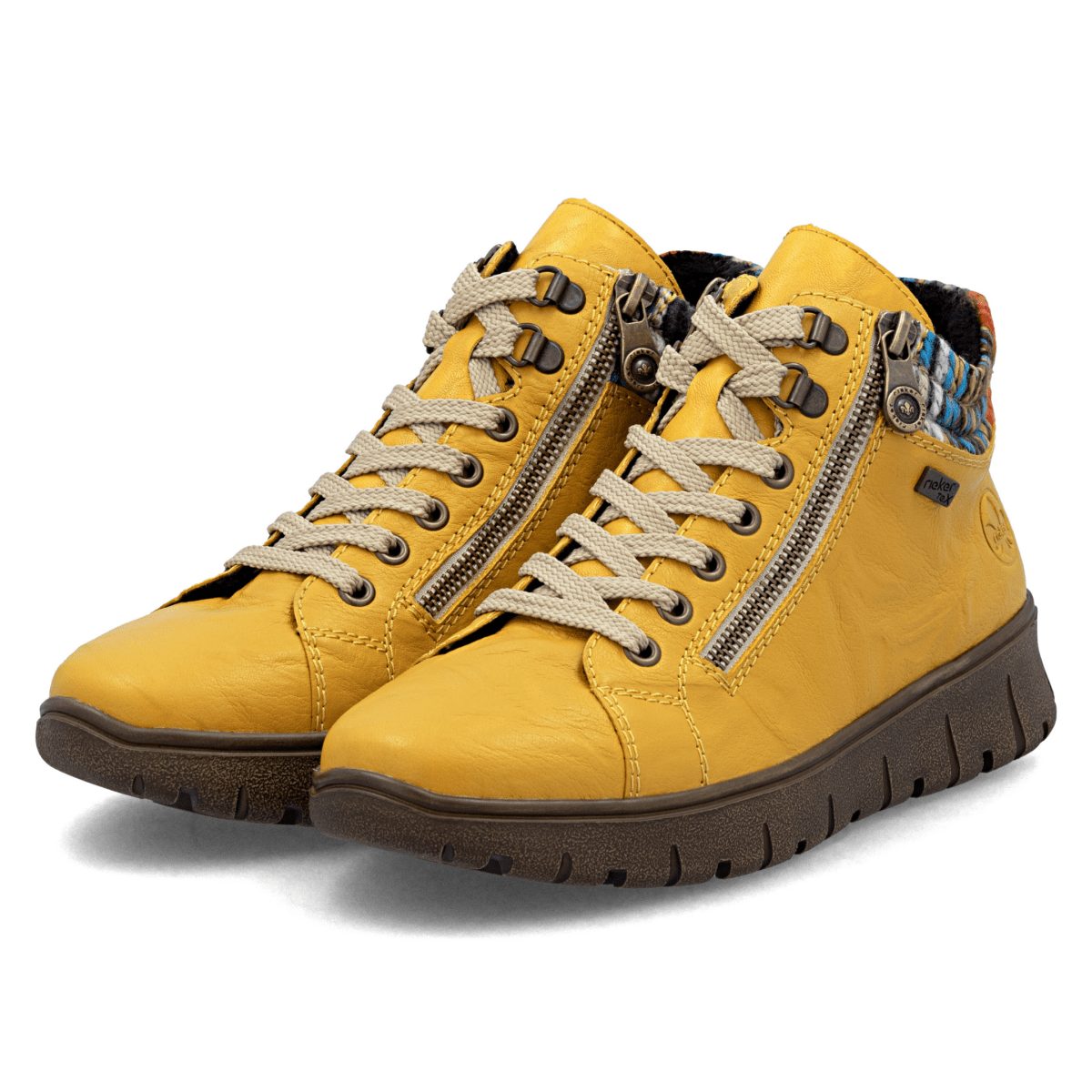 Rieker Women's N1305 - 68 Yellow/Multicolor Waterproof - 9023849 - Tip Top Shoes of New York