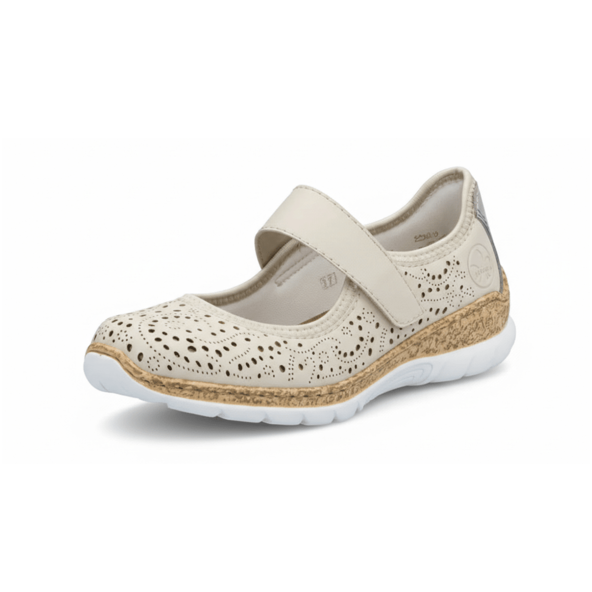 Rieker Women's N4299 - 60 Nikita Pearl/Cream/Cement Leather - 9028529 - Tip Top Shoes of New York