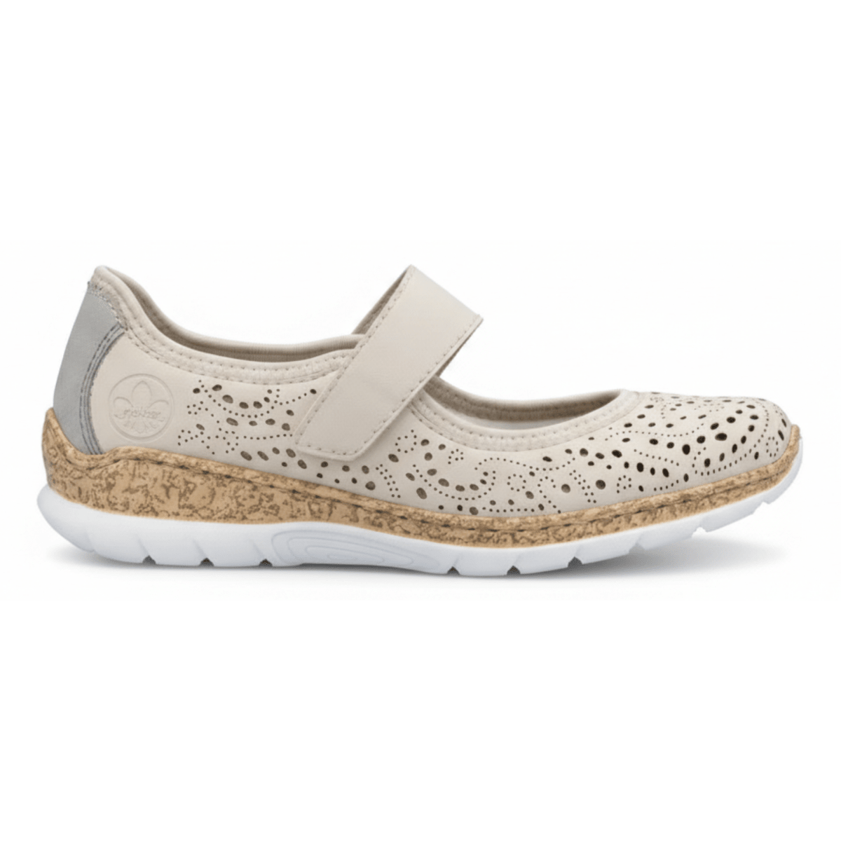 Rieker Women's N4299 - 60 Nikita Pearl/Cream/Cement Leather - 9028529 - Tip Top Shoes of New York