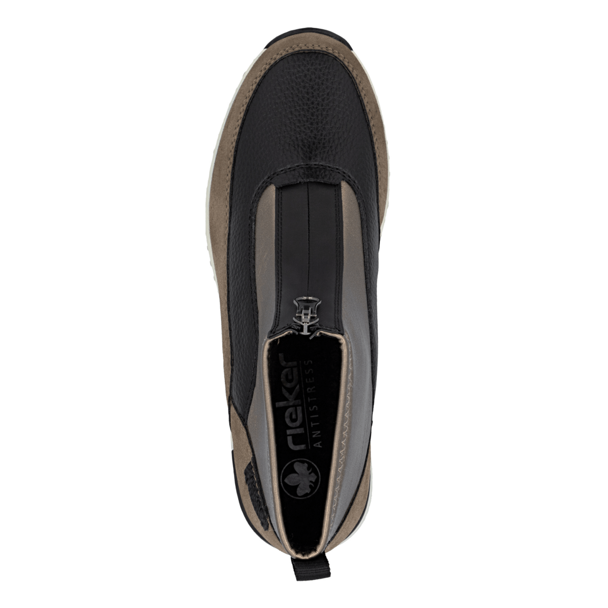 Rieker Women's N6352 - 25 Kitty Brown/Black/Bronze Leather - 9023865 - Tip Top Shoes of New York