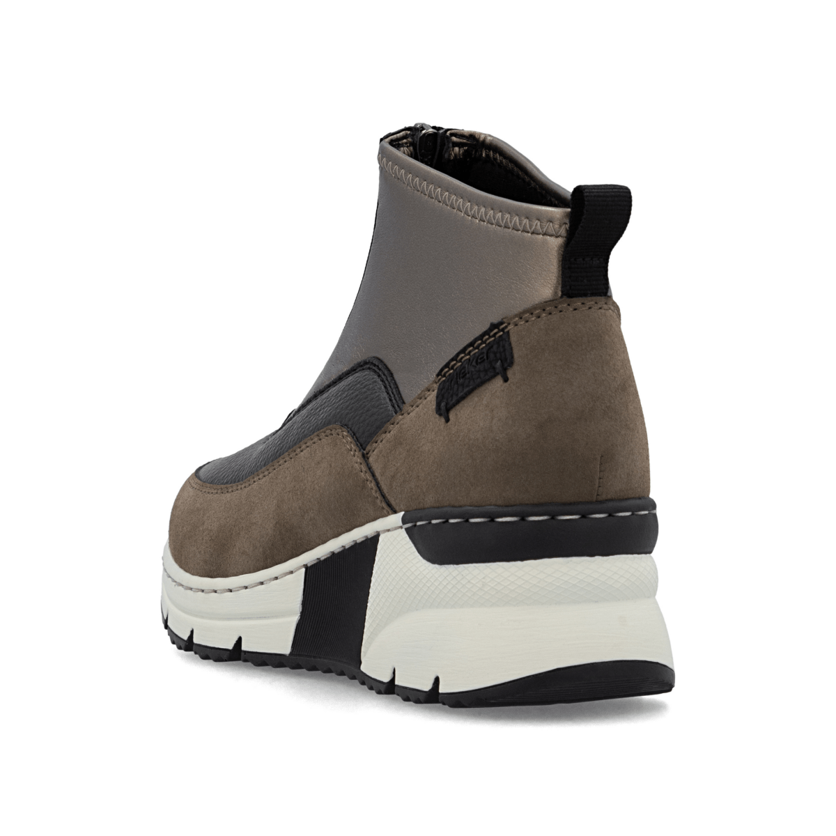 Rieker Women's N6352 - 25 Kitty Brown/Black/Bronze Leather - 9023865 - Tip Top Shoes of New York