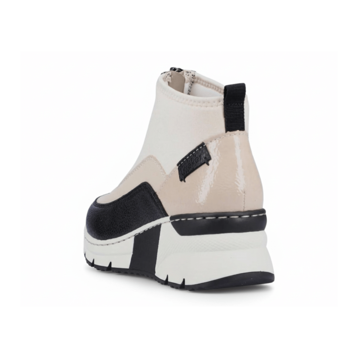 Rieker Women's N6352 - 60 Kitty Black/Cream - 9016421 - Tip Top Shoes of New York