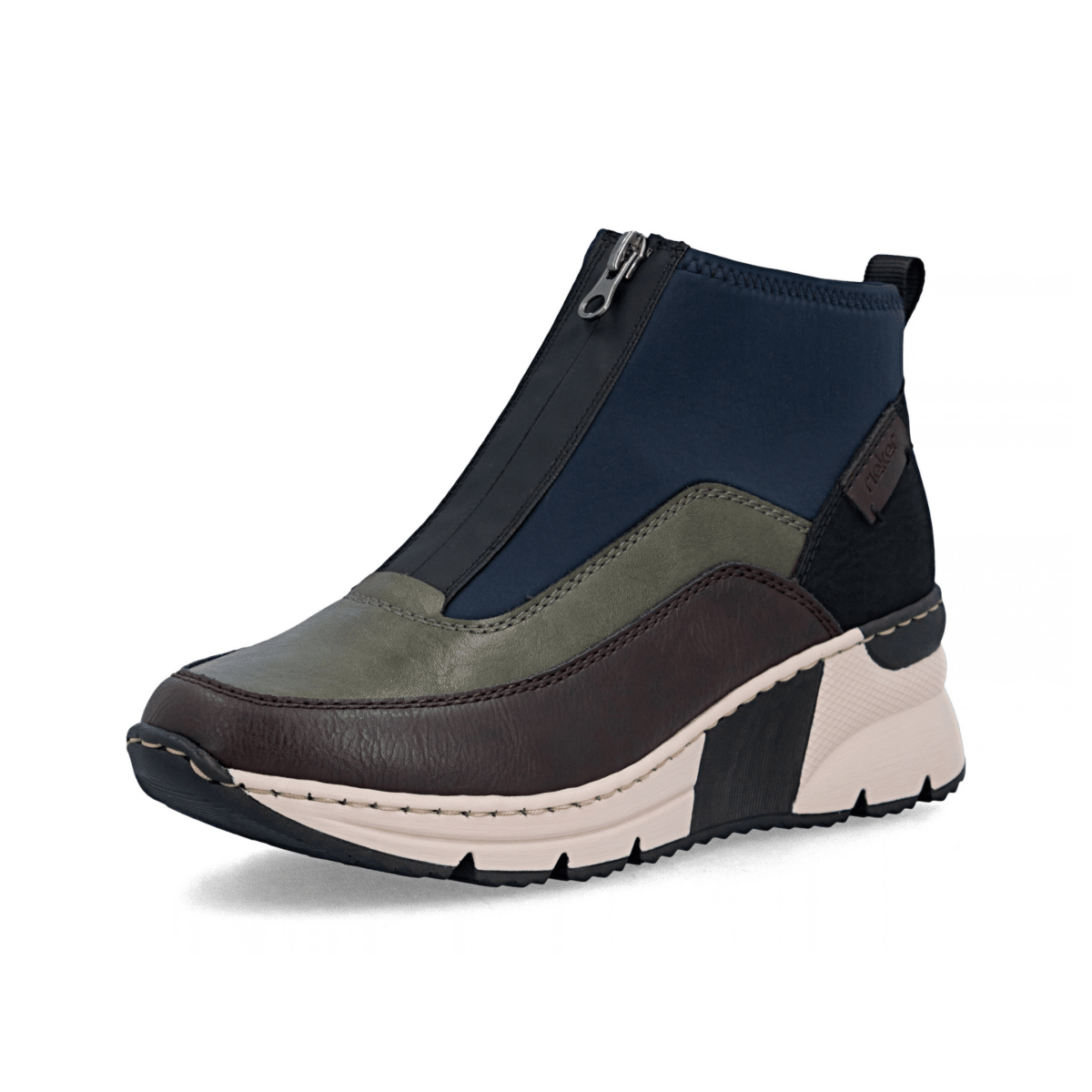 Rieker Women's N6352-91 Brown/Grey/Blue - 9033025 - Tip Top Shoes of New York