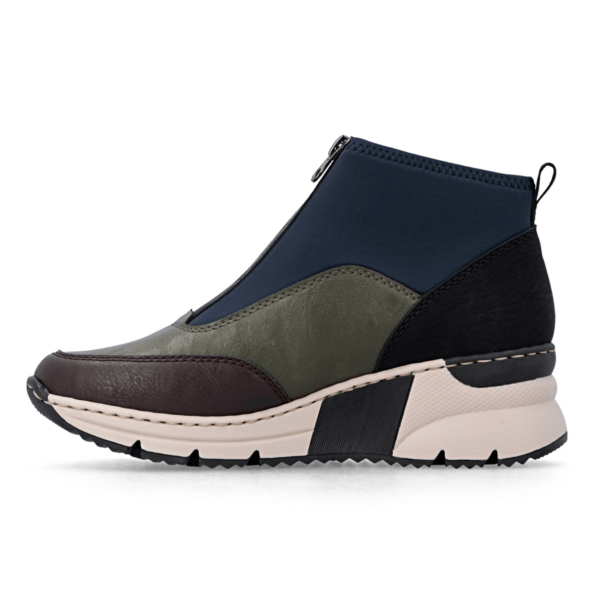 Rieker Women's N6352-91 Brown/Grey/Blue - 9033025 - Tip Top Shoes of New York