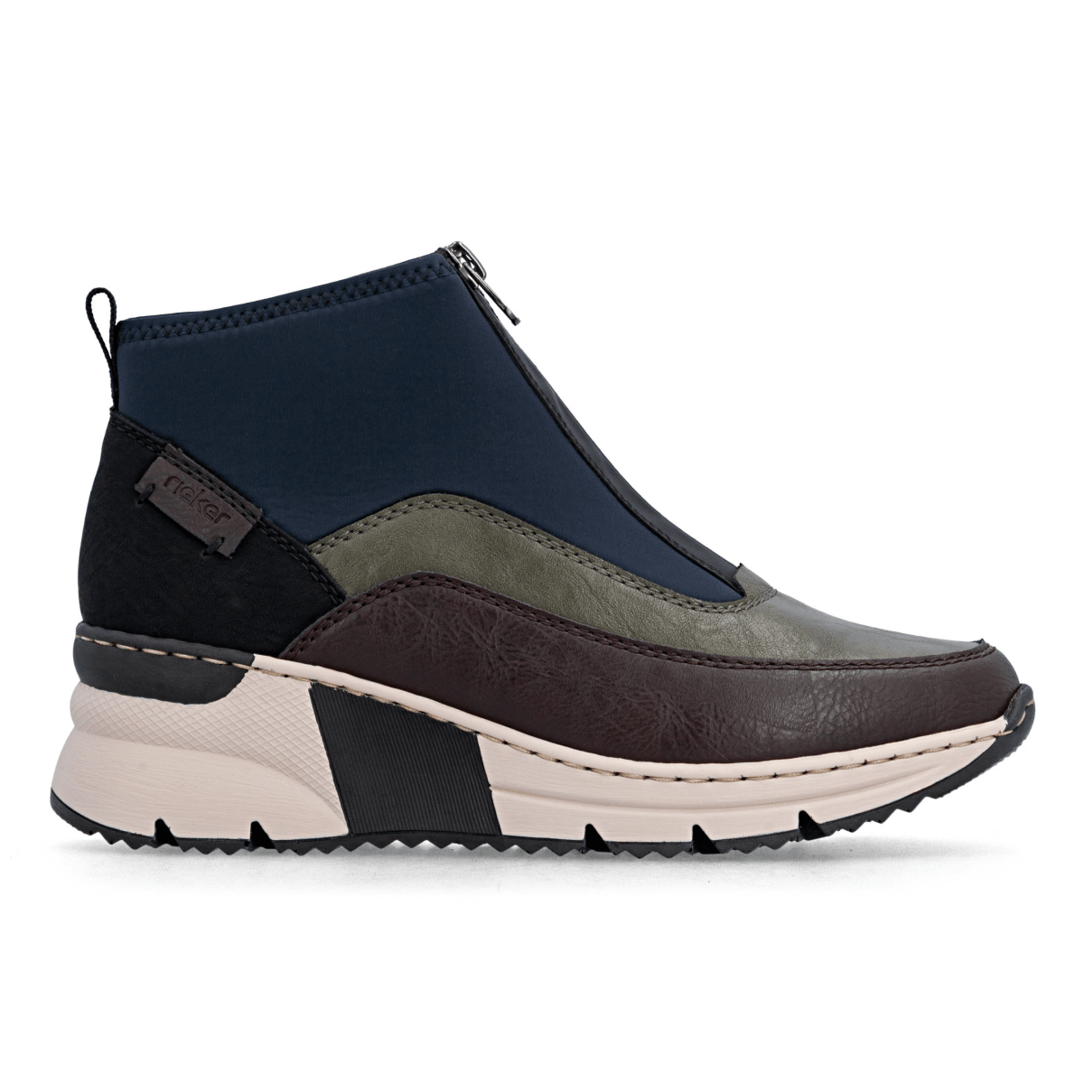 Rieker Women's N6352-91 Brown/Grey/Blue - 9033025 - Tip Top Shoes of New York