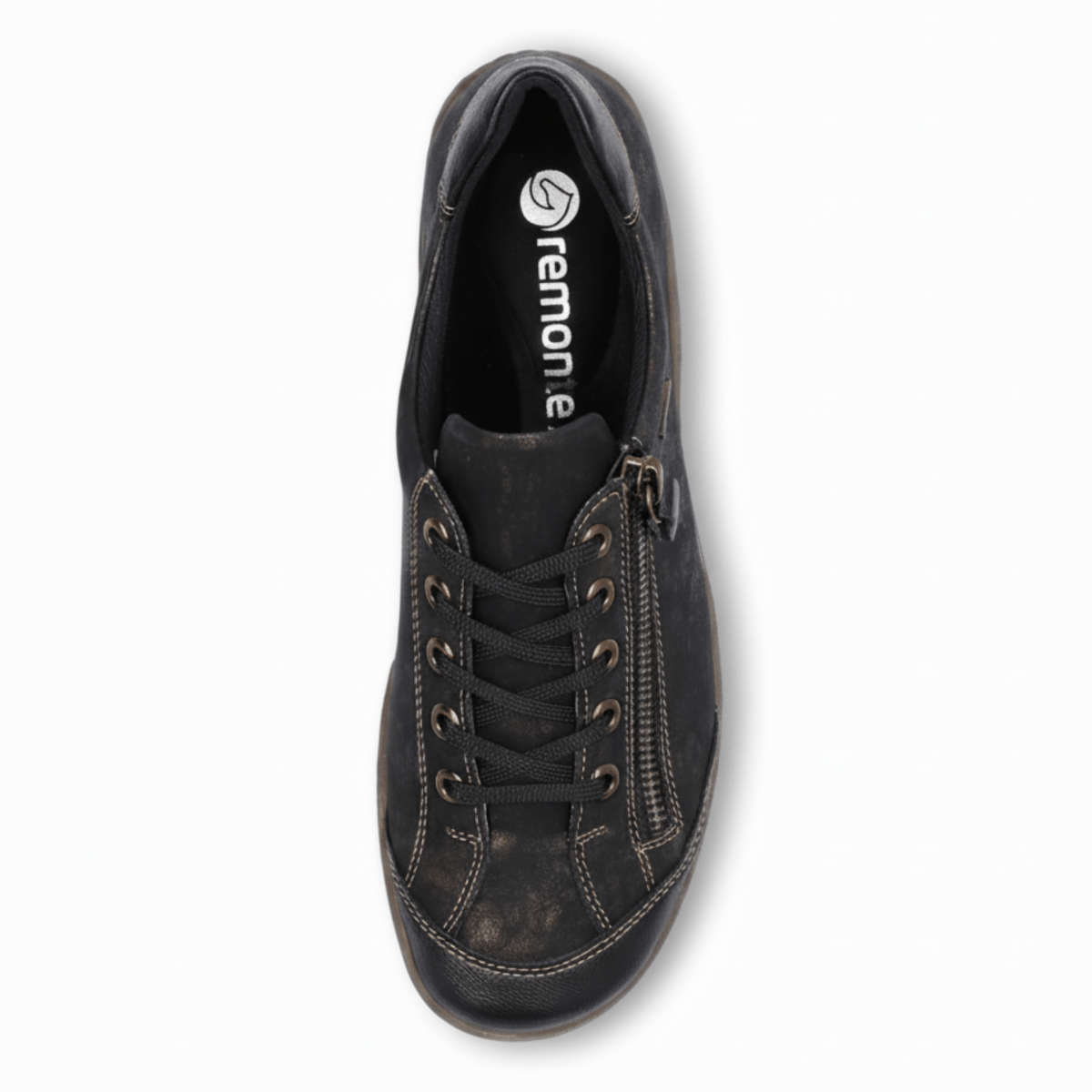 Rieker Women's R1402 - 07 Black/Antique - 9016371 - Tip Top Shoes of New York