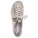 Rieker Women's R1402-62 Waterproof Pearl/Beige Metallic Leather - 9013917 - Tip Top Shoes of New York