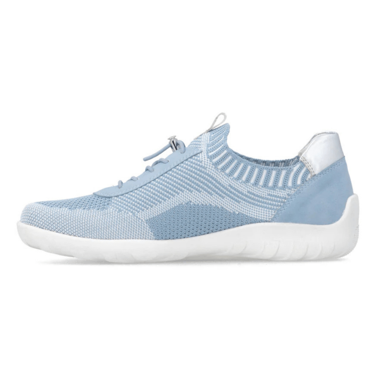 Rieker Women's R3518 - 12 White/Aqua/Silver Mesh - 9028436 - Tip Top Shoes of New York
