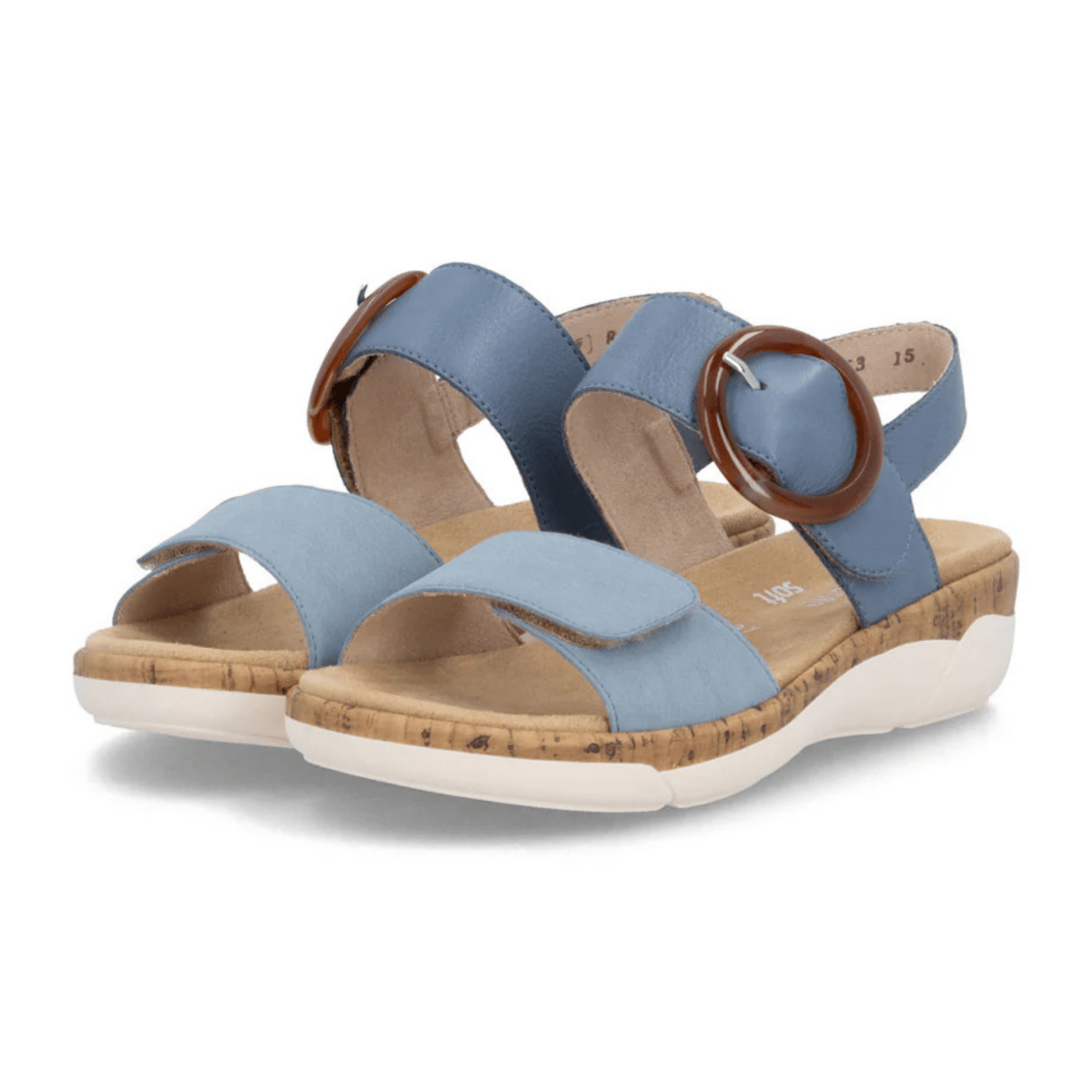 Rieker Women's R6853 - 15 Blue Aqua/Jeans Leather - 9028445 - Tip Top Shoes of New York