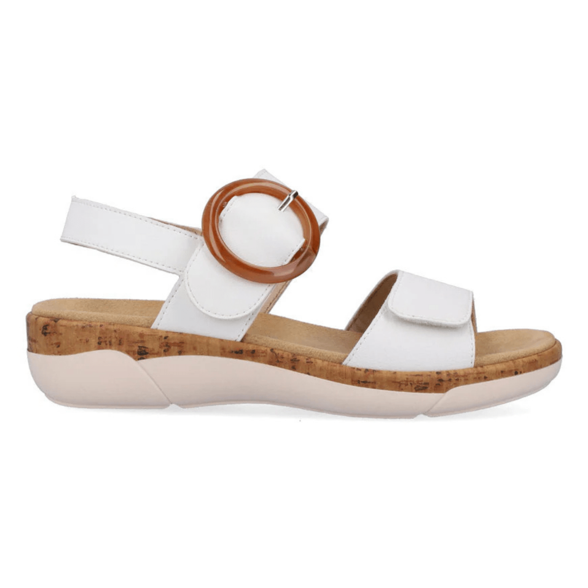 Rieker Women's R6853 - 80 Jocelyn White Leather - 9019418 - Tip Top Shoes of New York