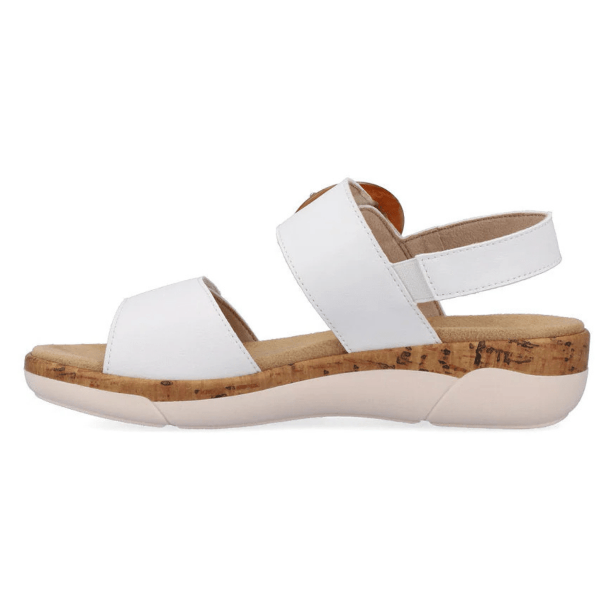 Rieker Women's R6853 - 80 Jocelyn White Leather - 9019418 - Tip Top Shoes of New York