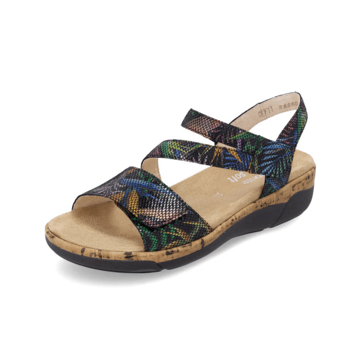 Rieker Women's R6860 - 91 Jocelyn Black Multi Leather - 9020612 - Tip Top Shoes of New York