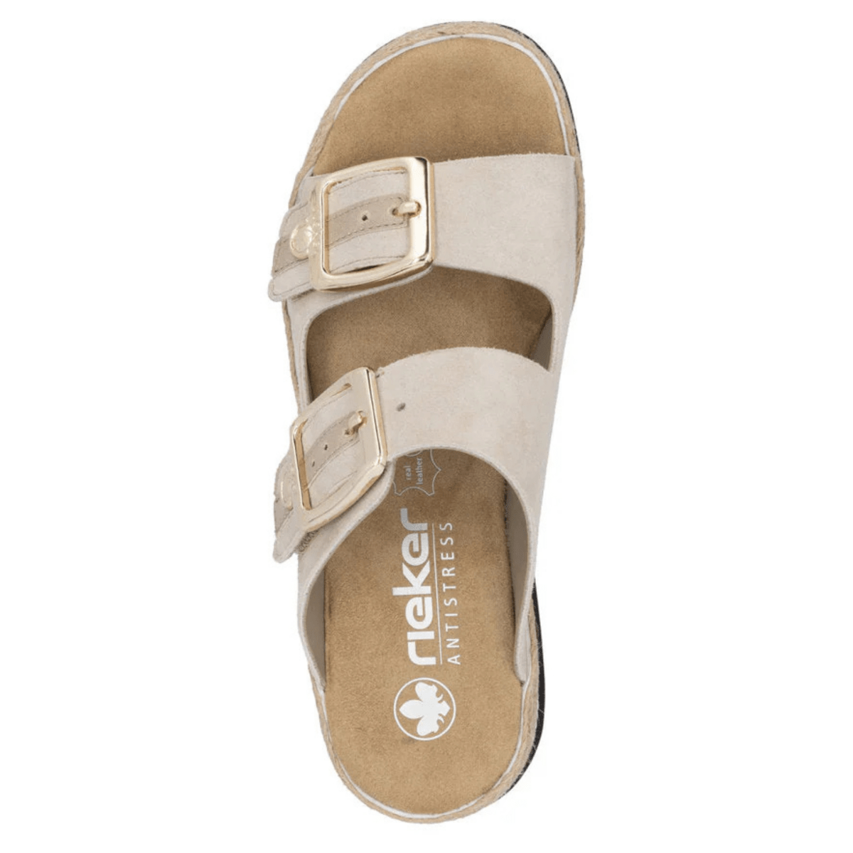 Rieker Women's V7955 - 60 Regina Iceberg/Nude Suede - 9020946 - Tip Top Shoes of New York