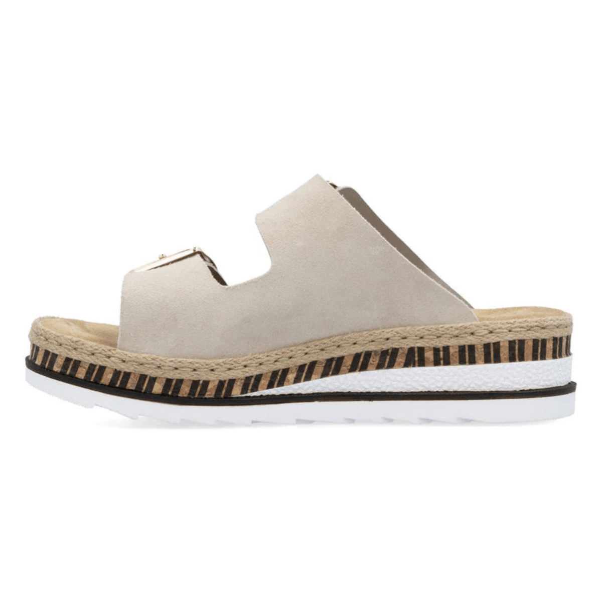 Rieker Women's V7955 - 60 Regina Iceberg/Nude Suede - 9020946 - Tip Top Shoes of New York