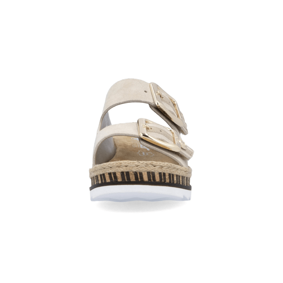 Rieker Women's V7955 - 60 Regina Iceberg/Nude Suede - 9020946 - Tip Top Shoes of New York