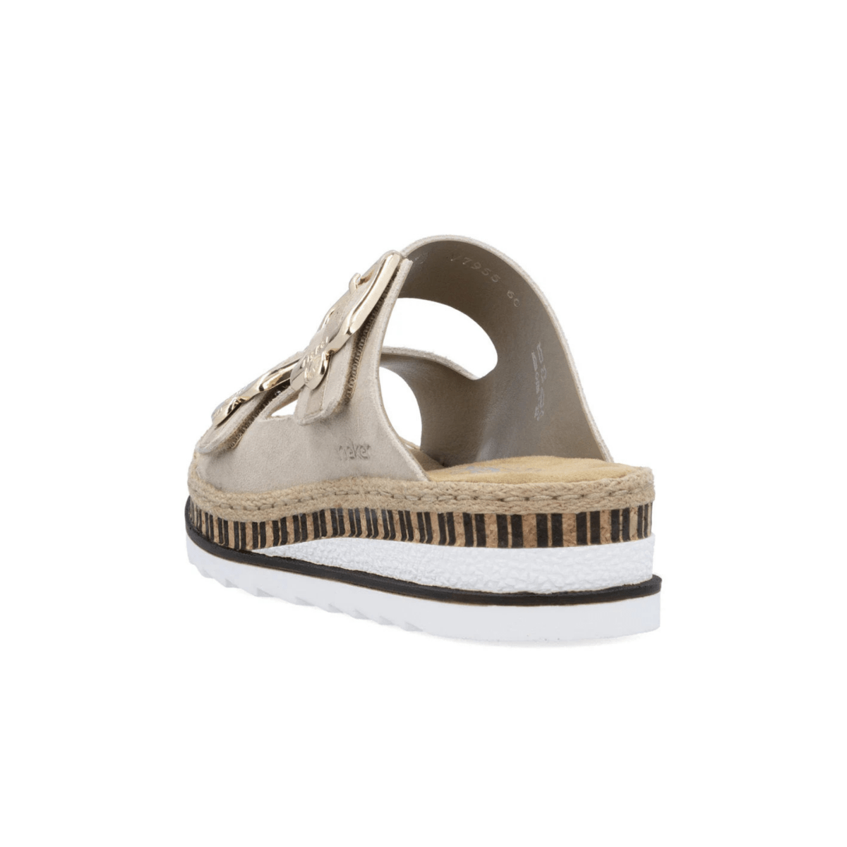 Rieker Women's V7955 - 60 Regina Iceberg/Nude Suede - 9020946 - Tip Top Shoes of New York
