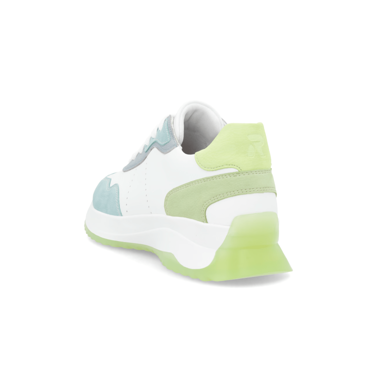 Rieker Women's W1308 - 81 Dhara Lagoon/White/Blue/Light Mint/Lime - 9020977 - Tip Top Shoes of New York