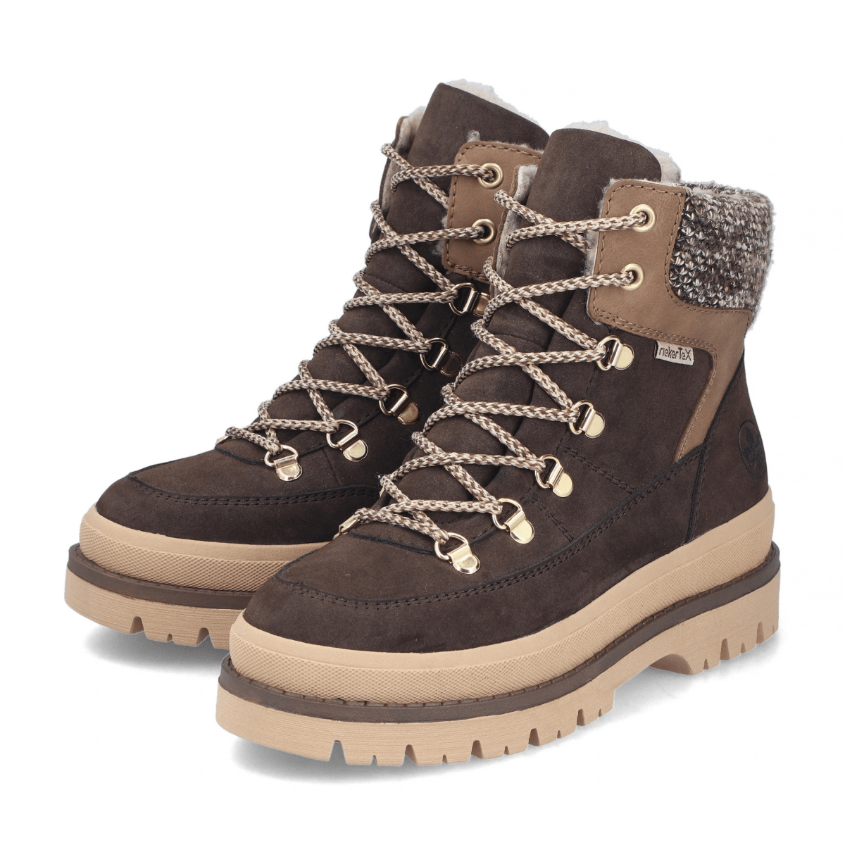 Rieker Women's Y6210-25 Dark Brown/Tan/Beige - 9034678 - Tip Top Shoes of New York