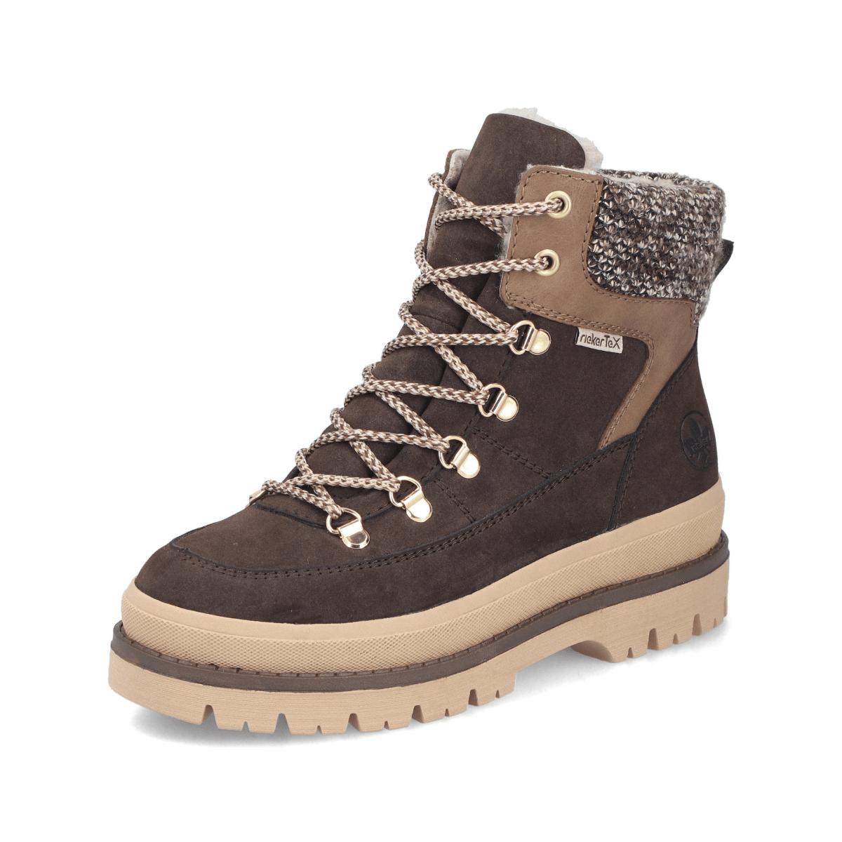 Rieker Women's Y6210-25 Dark Brown/Tan/Beige - 9034678 - Tip Top Shoes of New York