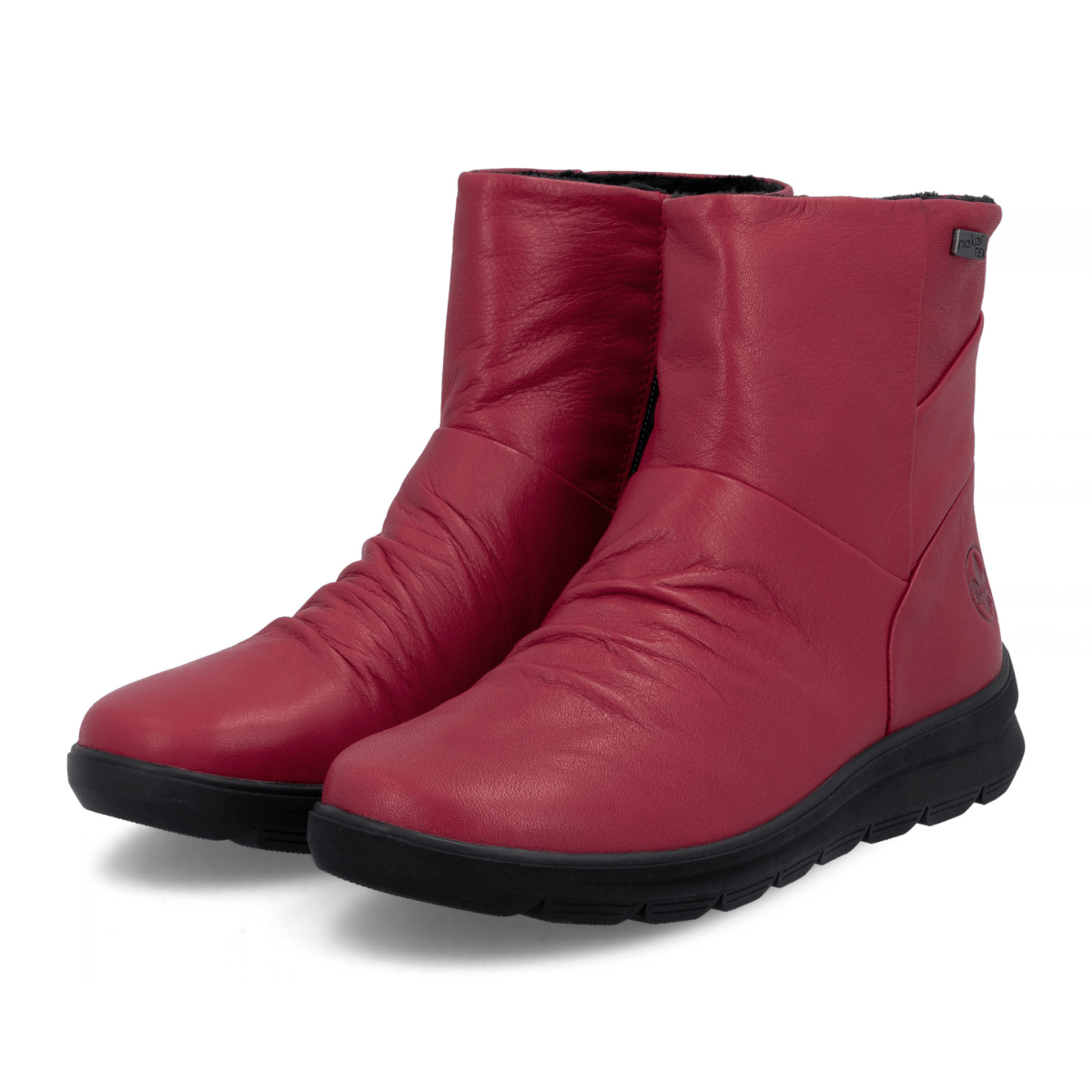 Rieker Women's Z0066-33 Red/Black Leather Waterproof - 9033047 - Tip Top Shoes of New York