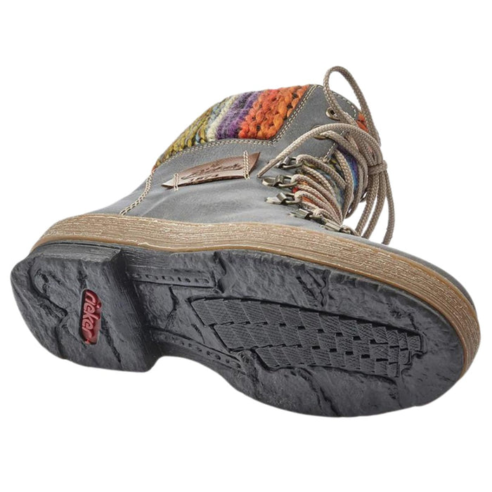 Rieker Women's Z6743 - 45 Felicitas Grey/Multi - 9016431 - Tip Top Shoes of New York