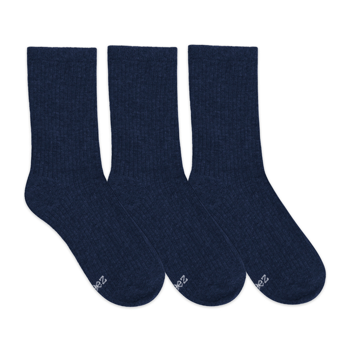 Robeez Kids' Maxwell Ribbed Crew Socks 3 - Pack Navy - 1102409 - Tip Top Shoes of New York