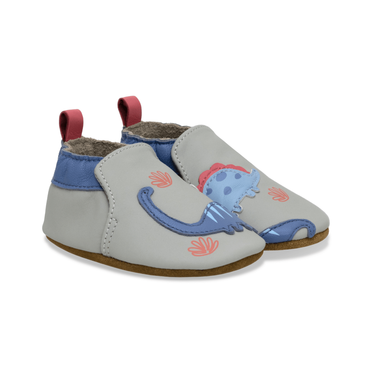 Robeez Toddlers' Dino Pals Grey - 1102367 - Tip Top Shoes of New York