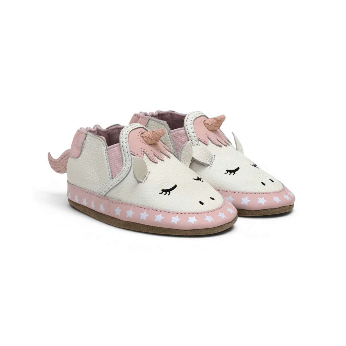 Robeez Toddlers Evie Unicorn White/Pink Soft Soles - 1079029 - Tip Top Shoes of New York