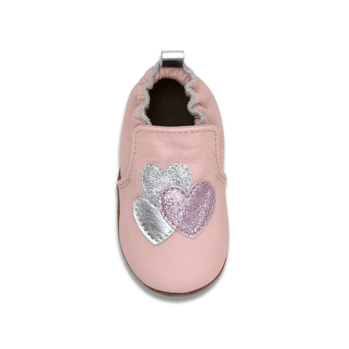 Robeez Toddlers' Heart Sparkle Pastel Pink Soft Sole - 1102381 - Tip Top Shoes of New York
