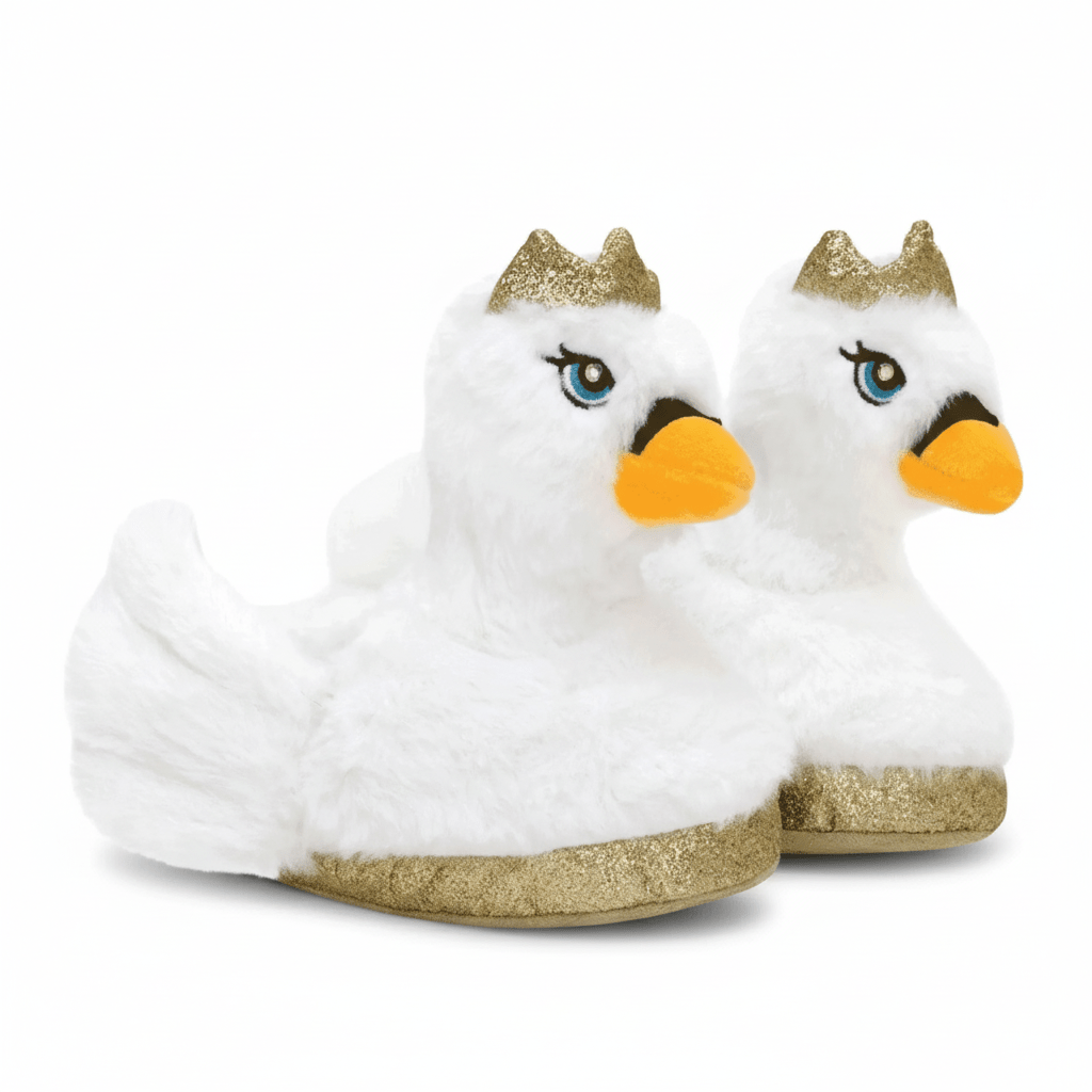 Robeez Toddlers' Light - Up Swan Princess Slippers White - 1102399 - Tip Top Shoes of New York