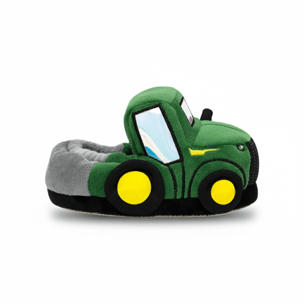 Robeez Toddlers Light - Up Tractor Slippers Green - 1102394 - Tip Top Shoes of New York