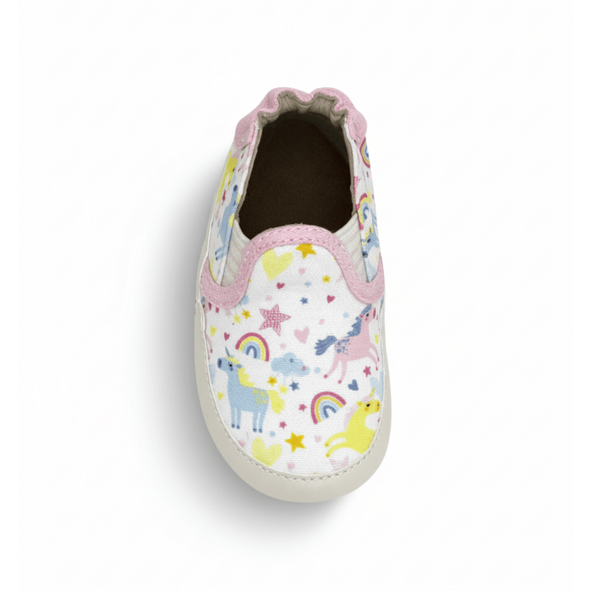 Robeez Toddlers Mini Unicorn White/Pink Soft Soles - 1110088 - Tip Top Shoes of New York