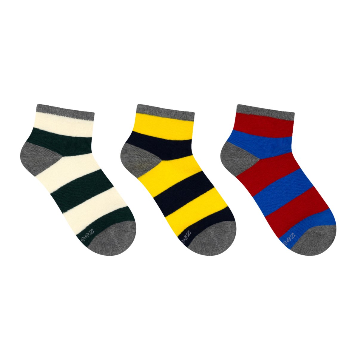 Robeez Toddlers Rugby Stripes 1/4 Socks 3-Pack – Tip Top Shoes of New York