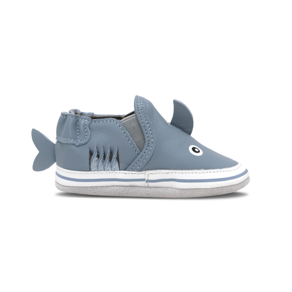 Robeez Toddlers' Sebastian Shark Blue Soft Sole - 1098932 - Tip Top Shoes of New York